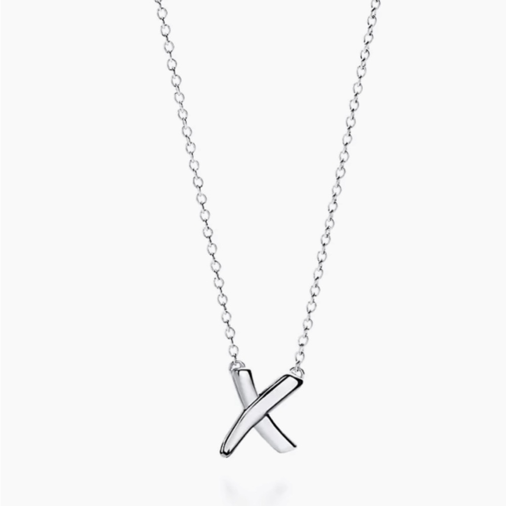 Tiffany and Co X pendant- Silver (size small)